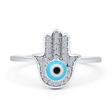 Hamsa & Evil Eye Ring