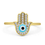 Hamsa & Evil Eye Ring