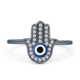 Hamsa & Evil Eye Ring