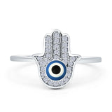 Hamsa & Evil Eye Ring