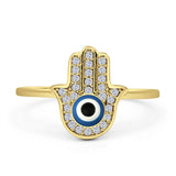 Hamsa & Evil Eye Ring