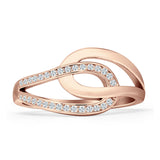 Interlocking CZ Ring