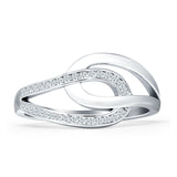 Interlocking CZ Ring