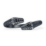 Two Headed Pythons 7mm Snake Ring Cubic Zirconia 925 Sterling Silver