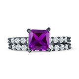 Princess Cut CZ Stackable Ring