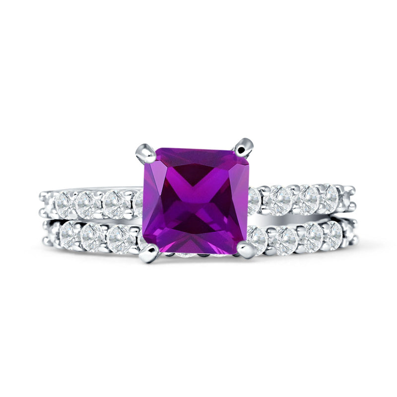 Princess Cut CZ Stackable Ring