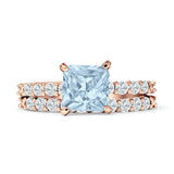 Princess Cut CZ Stackable Ring