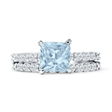 Princess Cut CZ Stackable Ring
