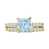 Princess Cut CZ Stackable Ring