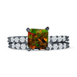 Princess Cut CZ Stackable Ring