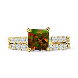 Princess Cut CZ Stackable Ring