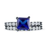 Princess Cut CZ Stackable Ring