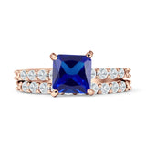 Princess Cut CZ Stackable Ring