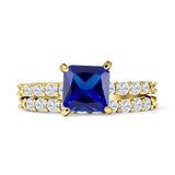 Princess Cut CZ Stackable Ring