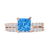 Princess Cut CZ Stackable Ring