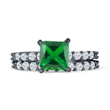 Princess Cut CZ Stackable Ring