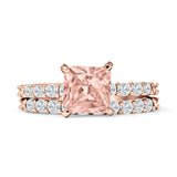 Princess Cut CZ Stackable Ring