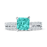 Princess Cut CZ Stackable Ring