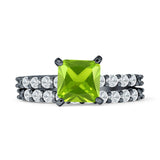 Princess Cut CZ Stackable Ring