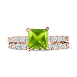 Princess Cut CZ Stackable Ring