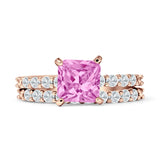 Princess Cut CZ Stackable Ring