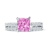 Princess Cut CZ Stackable Ring