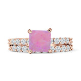 Princess Cut CZ Stackable Ring