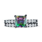 Princess Cut CZ Stackable Ring