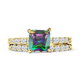 Princess Cut CZ Stackable Ring
