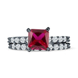 Princess Cut CZ Stackable Ring