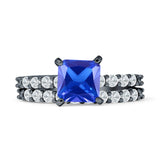 Princess Cut CZ Stackable Ring