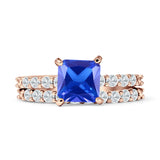 Princess Cut CZ Stackable Ring