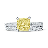 Princess Cut CZ Stackable Ring