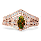 Two Piece Marquise CZ Ring