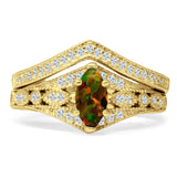 Two Piece Marquise CZ Ring