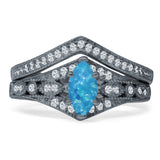 Two Piece Marquise CZ Ring