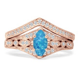 Two Piece Marquise CZ Ring