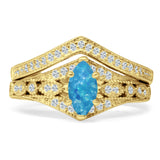 Two Piece Marquise CZ Ring