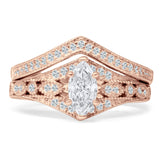 Two Piece Marquise CZ Ring