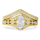 Two Piece Marquise CZ Ring