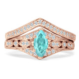 Two Piece Marquise CZ Ring