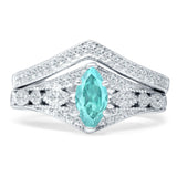 Two Piece Marquise CZ Ring