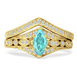 Two Piece Marquise CZ Ring