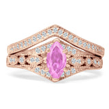 Two Piece Marquise CZ Ring