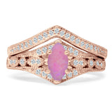 Two Piece Marquise CZ Ring