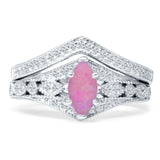 Two Piece Marquise CZ Ring