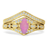 Two Piece Marquise CZ Ring