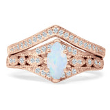 Two Piece Marquise CZ Ring