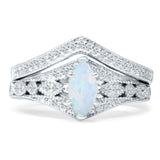 Two Piece Marquise CZ Ring