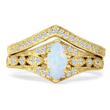 Two Piece Marquise CZ Ring